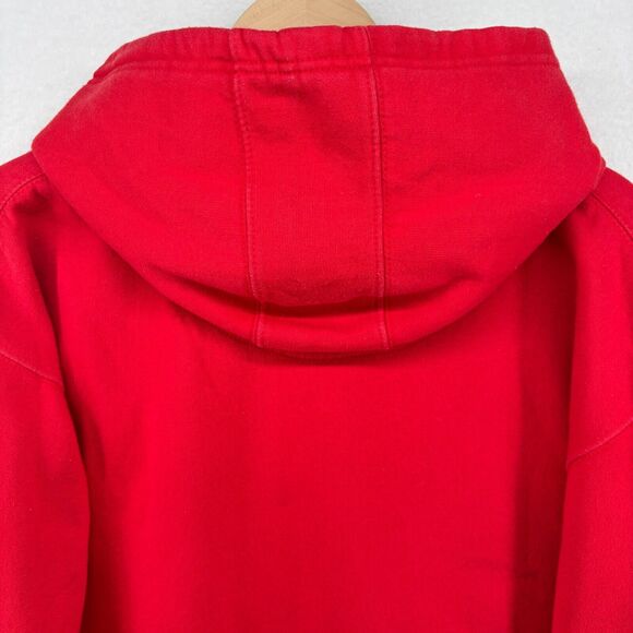 STEW LEONARDS Hoodie Adult XL Farm Fresh Supermarket Sweatshirt Fleece Red - Picture 5 of 14